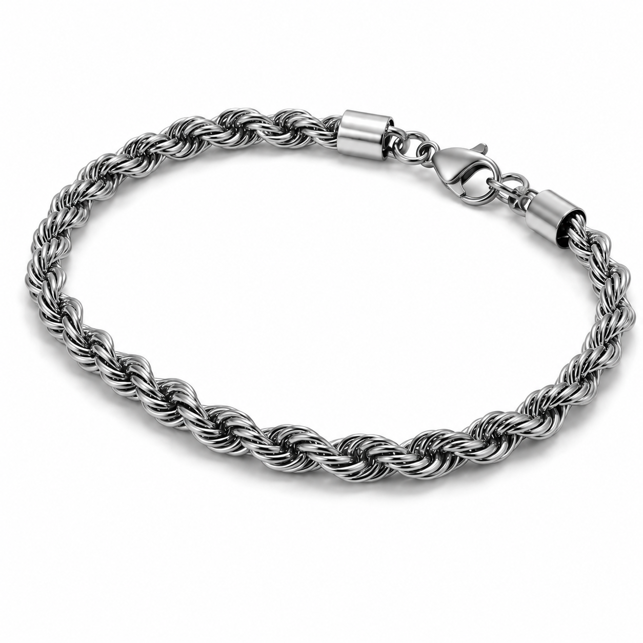 Men's Stainless Steel Rope Chain Bracelet