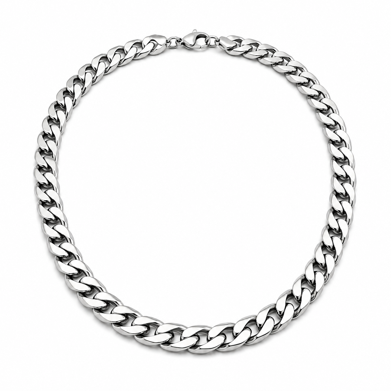 Men's Silver Cuban Link Necklace