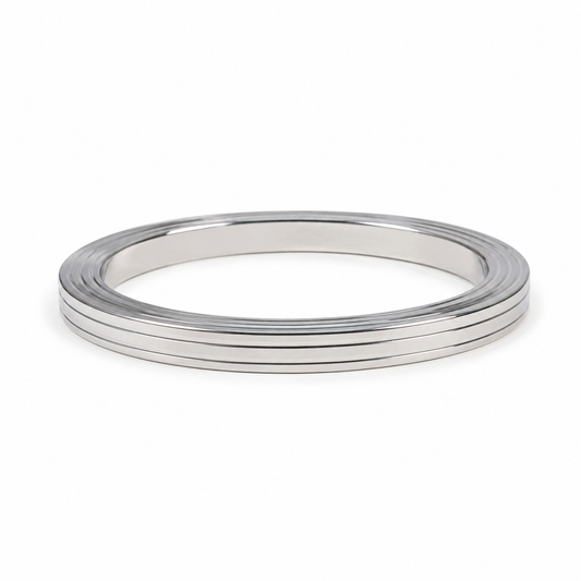 Stainless Steel Silver Bangle Bracelet for Men