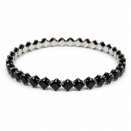 Black Stone Tennis Bracelet