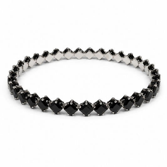 Black Stone Tennis Bracelet