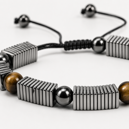 Men’s Stainless Steel Tiger Eye Bracelet