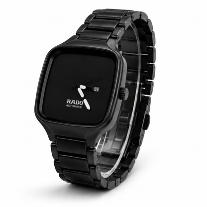 Men’s Luxury Square Automatic Watch – Black