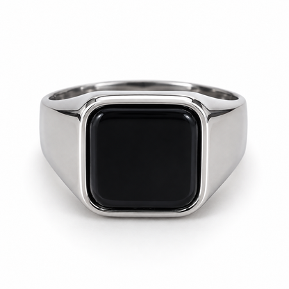 Men’s Black Onyx Signet Ring