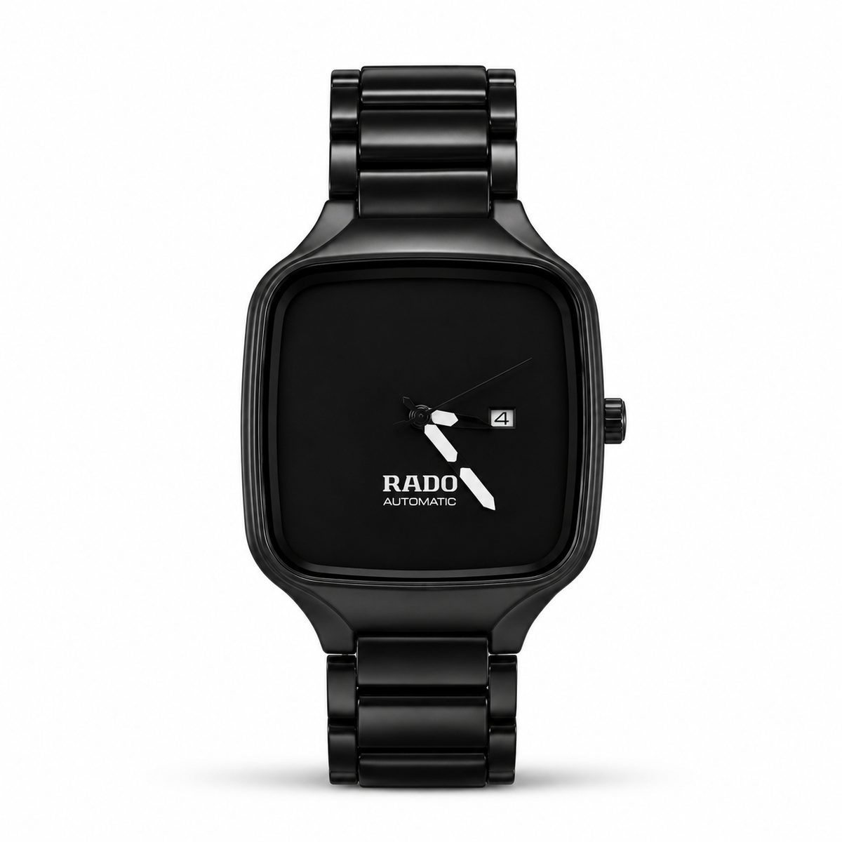 Men’s Luxury Square Automatic Watch – Black