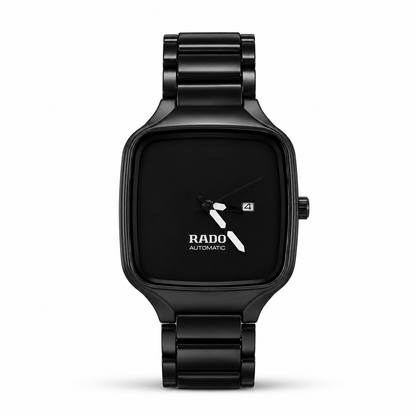 Men’s Luxury Square Automatic Watch – Black