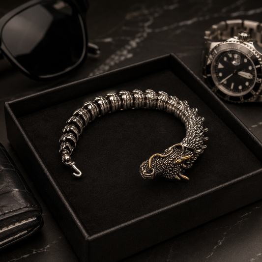 Dragon Stainless Steel Bracelet for Men