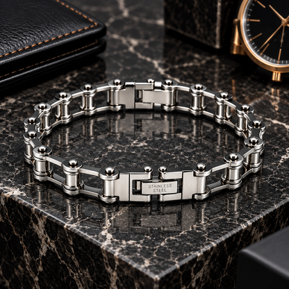 Men’s Stainless Steel Chain Link Bracelet