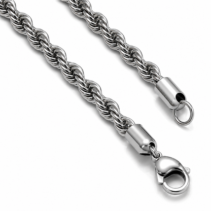 Men's Stainless Steel Rope Chain Bracelet