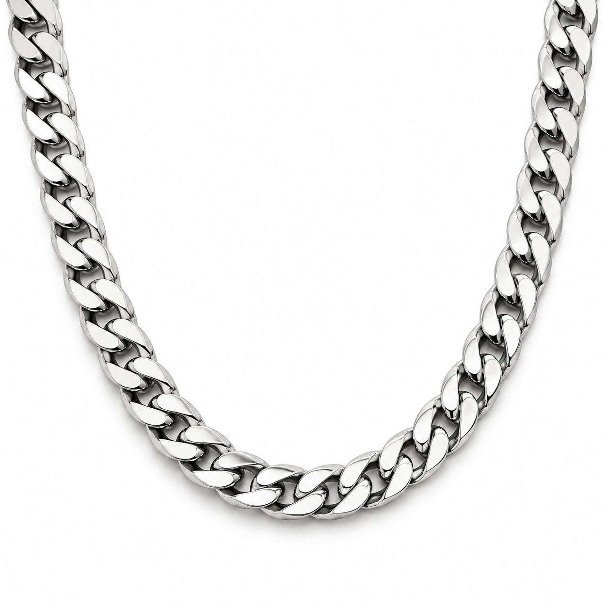 Men's Silver Cuban Link Necklace