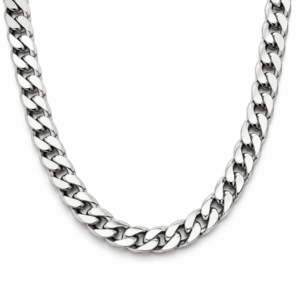 Men's Silver Cuban Link Necklace