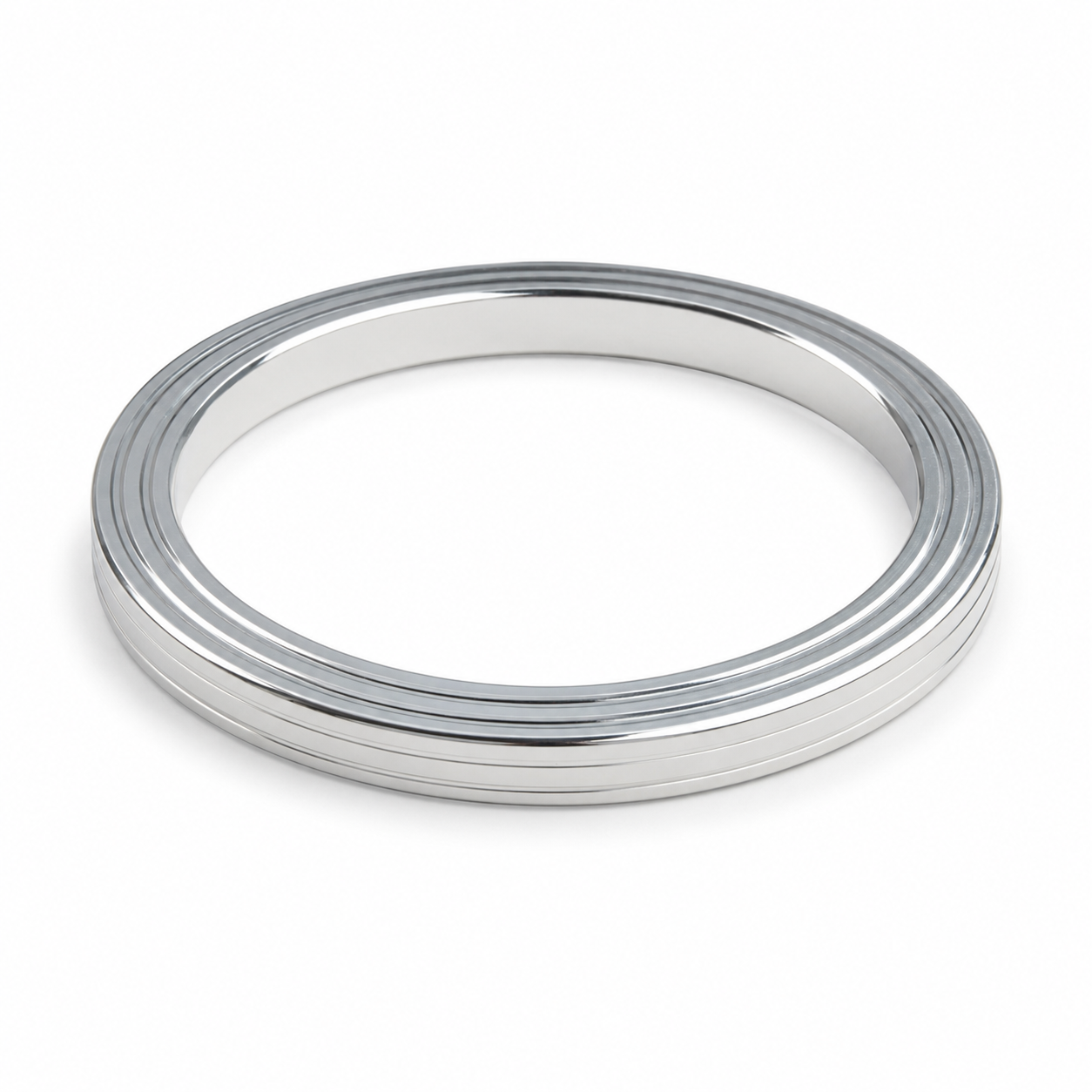 Stainless Steel Silver Bangle Bracelet for Men