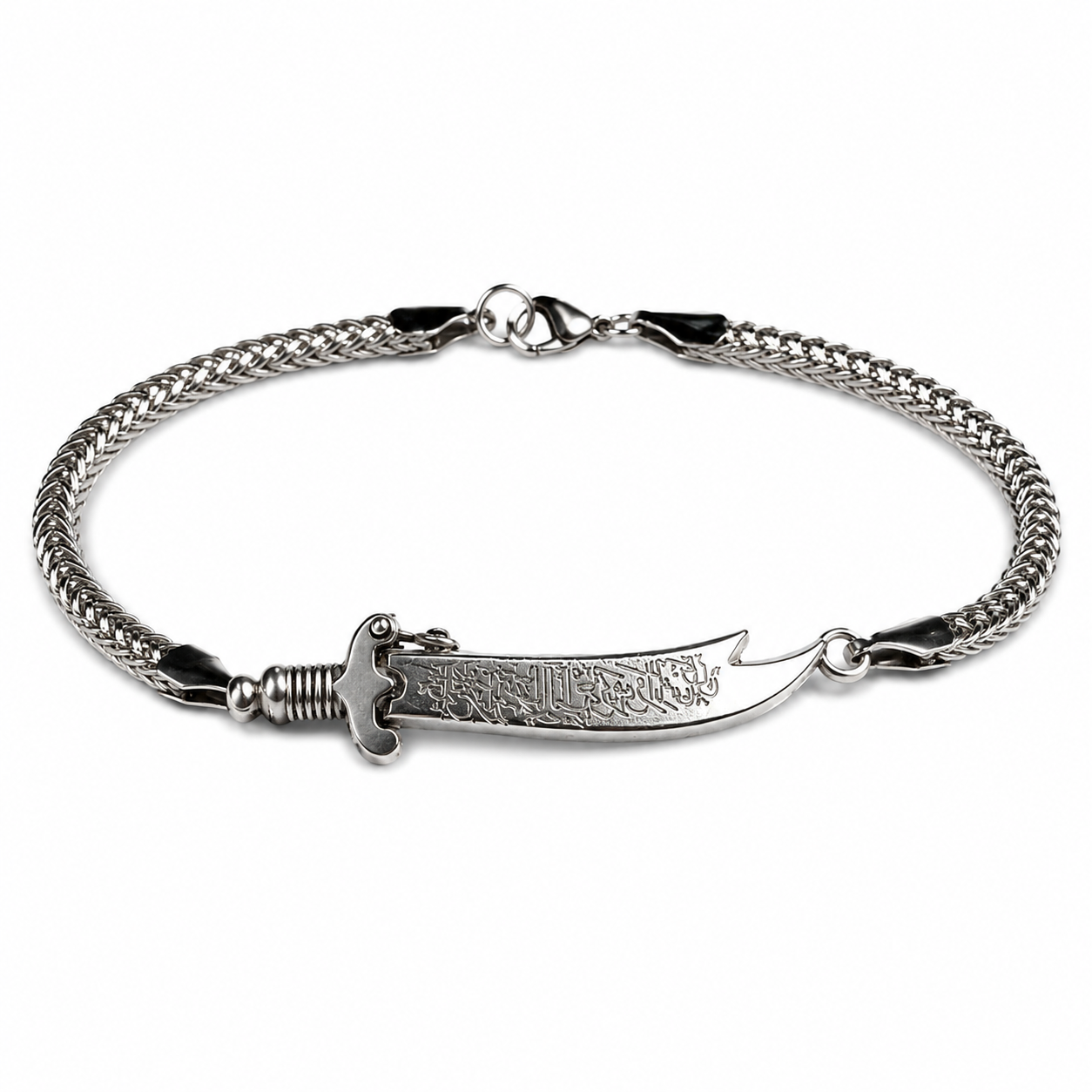 Silver Zulfiqar Sword Chain Bracelet