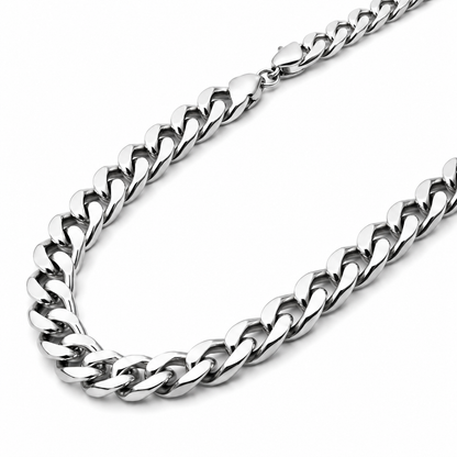 Men's Silver Cuban Link Necklace