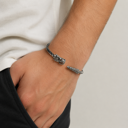 Stainless Steel Dragon Bracelet for Men