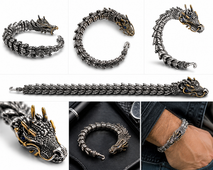 Dragon Stainless Steel Bracelet for Men