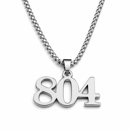 804 Silver Stainless Steel Pendant Necklace