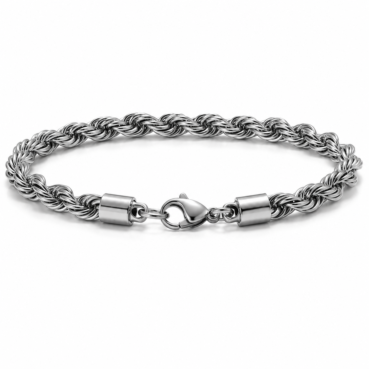 Men's Stainless Steel Rope Chain Bracelet