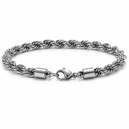Men's Stainless Steel Rope Chain Bracelet