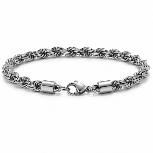 Men's Stainless Steel Rope Chain Bracelet