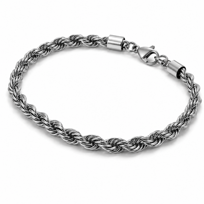 Men's Stainless Steel Rope Chain Bracelet