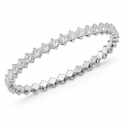 Silver Crystal Tennis Bracelet