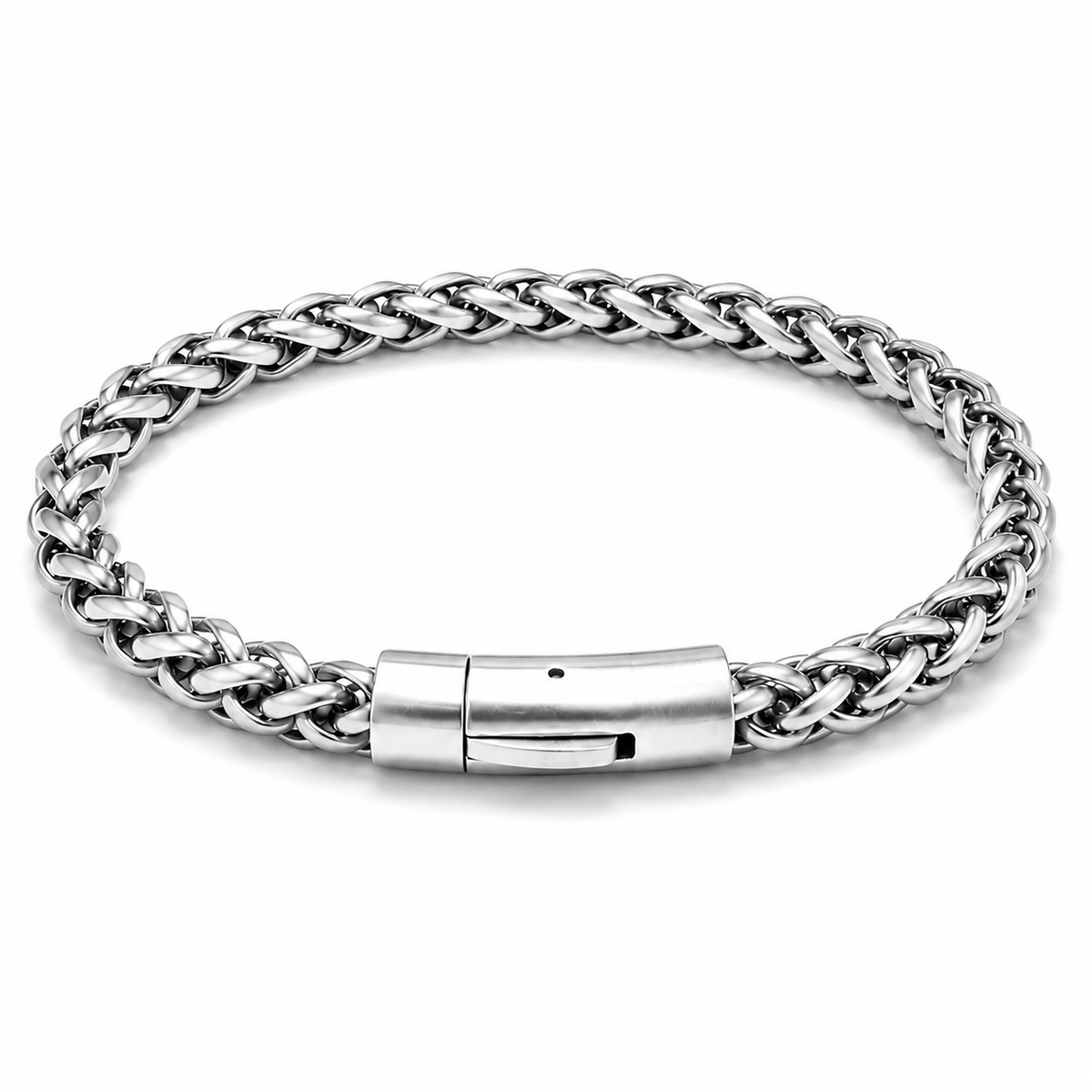 Men's 8mm Gunmetal Stainless Steel Phantom Chain Bracelet