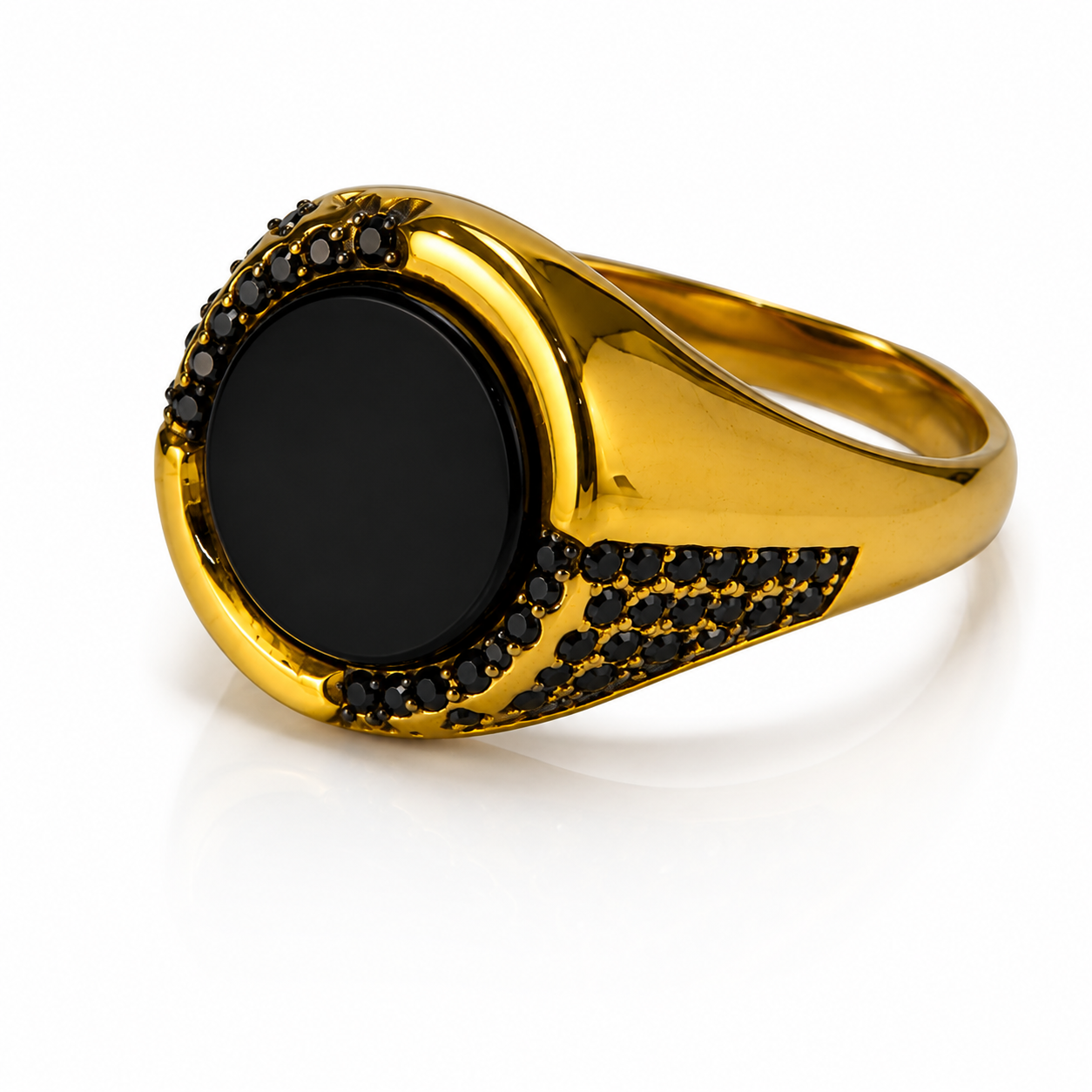 Men's Royal Gold Eclipse Ring – Stainless Steel