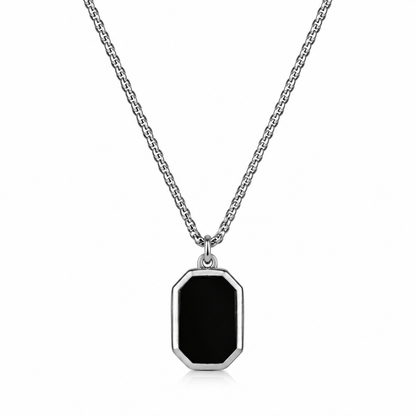 Double-Sided Stainless Steel Pendant Necklace