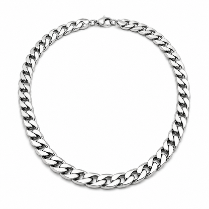 Men's Silver Cuban Link Necklace