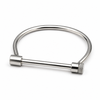 Men’s Stainless Steel Screw Cuff Bracelet