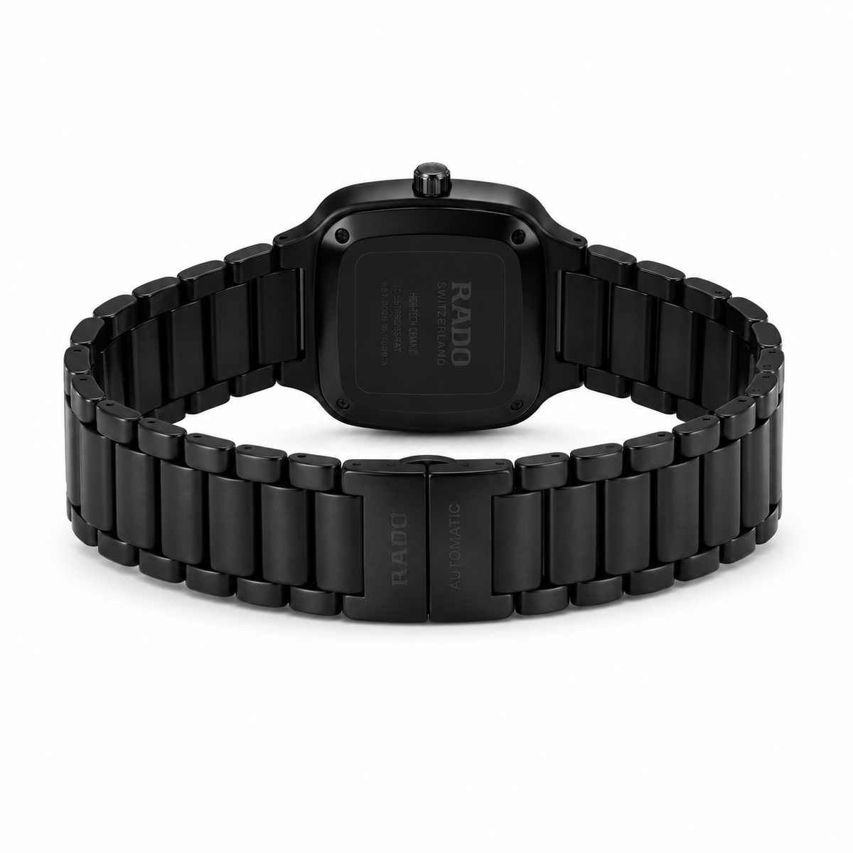 Men’s Luxury Square Automatic Watch – Black & White