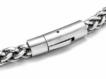 Men's 8mm Gunmetal Stainless Steel Phantom Chain Bracelet