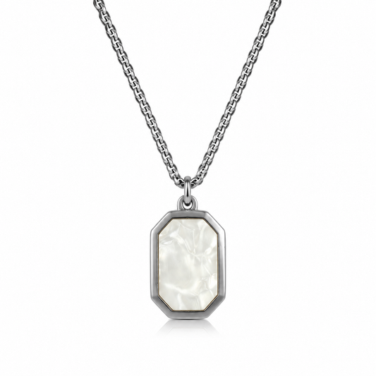 Double-Sided Stainless Steel Pendant Necklace