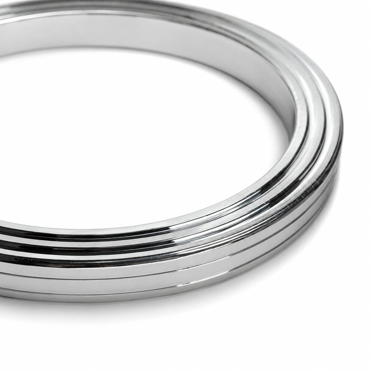 Stainless Steel Silver Bangle Bracelet for Men