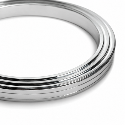 Stainless Steel Silver Bangle Bracelet for Men
