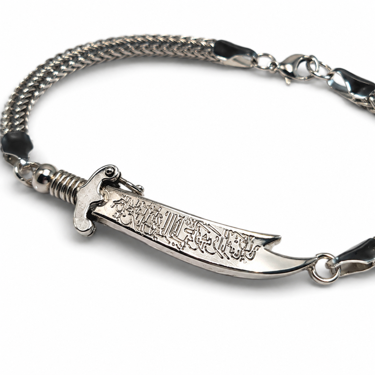 Silver Zulfiqar Sword Chain Bracelet