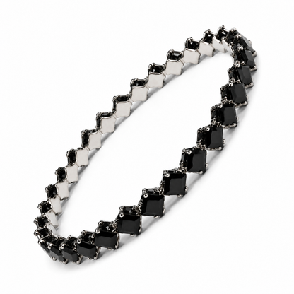 Black Stone Tennis Bracelet