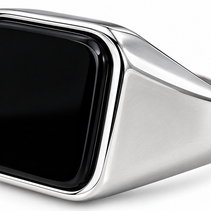 Men’s Black Onyx Signet Ring