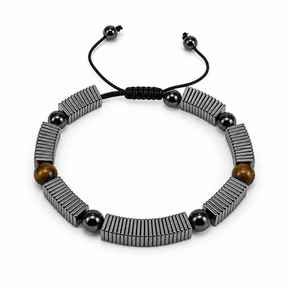Men’s Stainless Steel Tiger Eye Bracelet