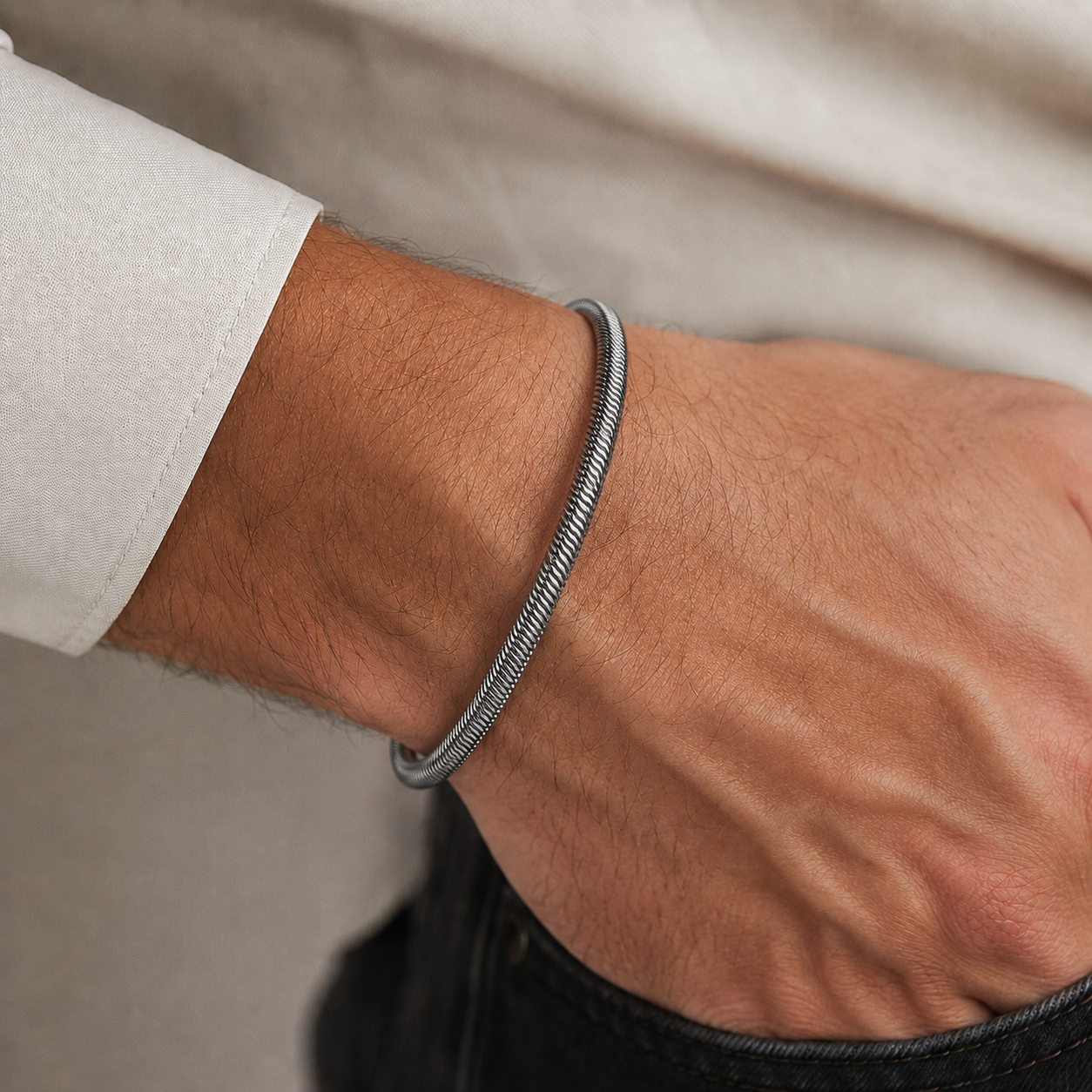 Stainless Steel Snake Chain Bracelet