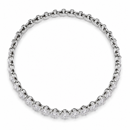 Silver Crystal Tennis Bracelet