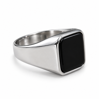 Men’s Black Onyx Signet Ring
