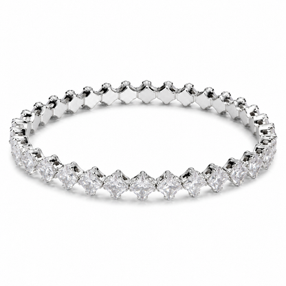 Silver Crystal Tennis Bracelet