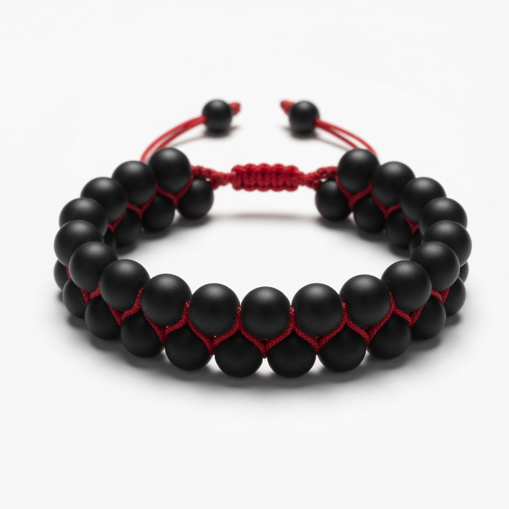 Midnight Dual-Bead Bracelet