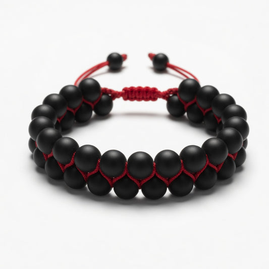 Midnight Dual-Bead Bracelet