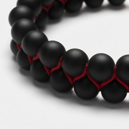 Midnight Dual-Bead Bracelet
