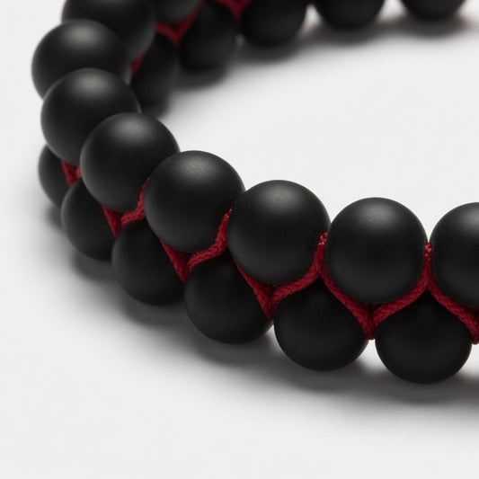 Midnight Dual-Bead Bracelet