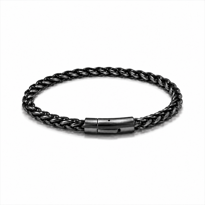 Men's 8mm Gunmetal Stainless Steel Phantom Chain Bracelet