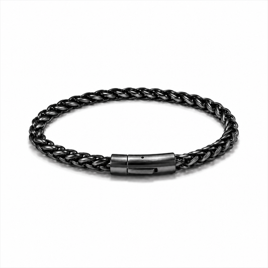 Men's 8mm Gunmetal Stainless Steel Phantom Chain Bracelet